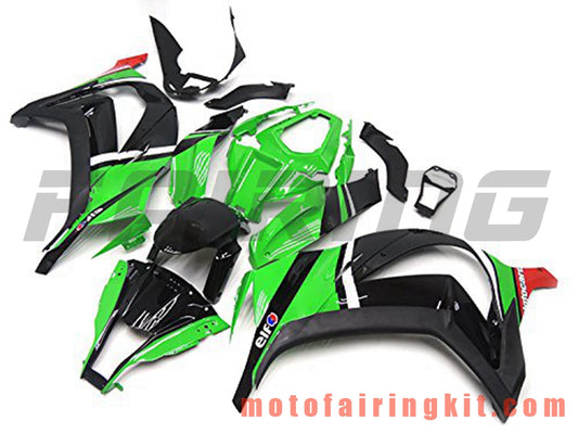 フェアリングキット ZX-10R ZX10R 2011 2012 2013 2014 2015 プラスチック ABS 射出成形 完全なオートバイボディ アフターマーケットボディワークフレーム (グリーン &amp; ブラック) B015