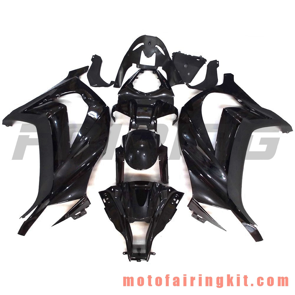 Fairing Kits Fit for ZX-10R ZX10R 2011 2012 2013 2014 2015 Plastic ABS Injection Mold Complete Motorcycle Body Aftermarket Bodywork Frame (Black) B020