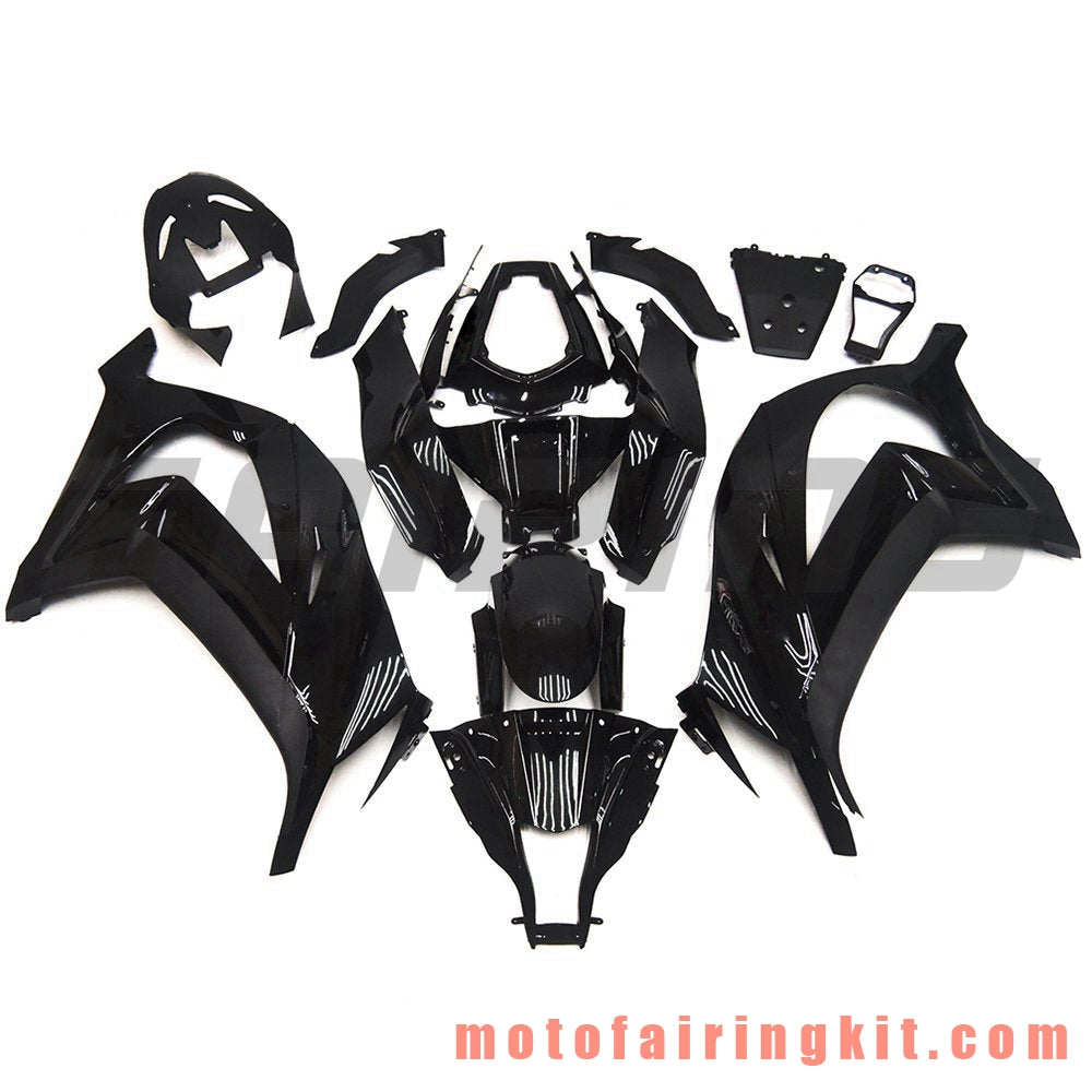 Fairing Kits Fit for ZX-10R ZX10R 2011 2012 2013 2014 2015 Plastic ABS Injection Mold Complete Motorcycle Body Aftermarket Bodywork Frame (Black) B024