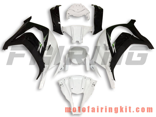 Fairing Kits Fit for ZX-10R ZX10R 2011 2012 2013 2014 2015 Plastic ABS Injection Mold Complete Motorcycle Body Aftermarket Bodywork Frame (White & Black) B026