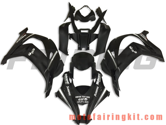 Fairing Kits Fit for ZX-10R ZX10R 2016 2017 2018 2019 ZX-10R ZX10R 16 17 18 19 Plastic ABS Injection Mold Complete Motorcycle Body Aftermarket Bodywork Frame (Black) B003