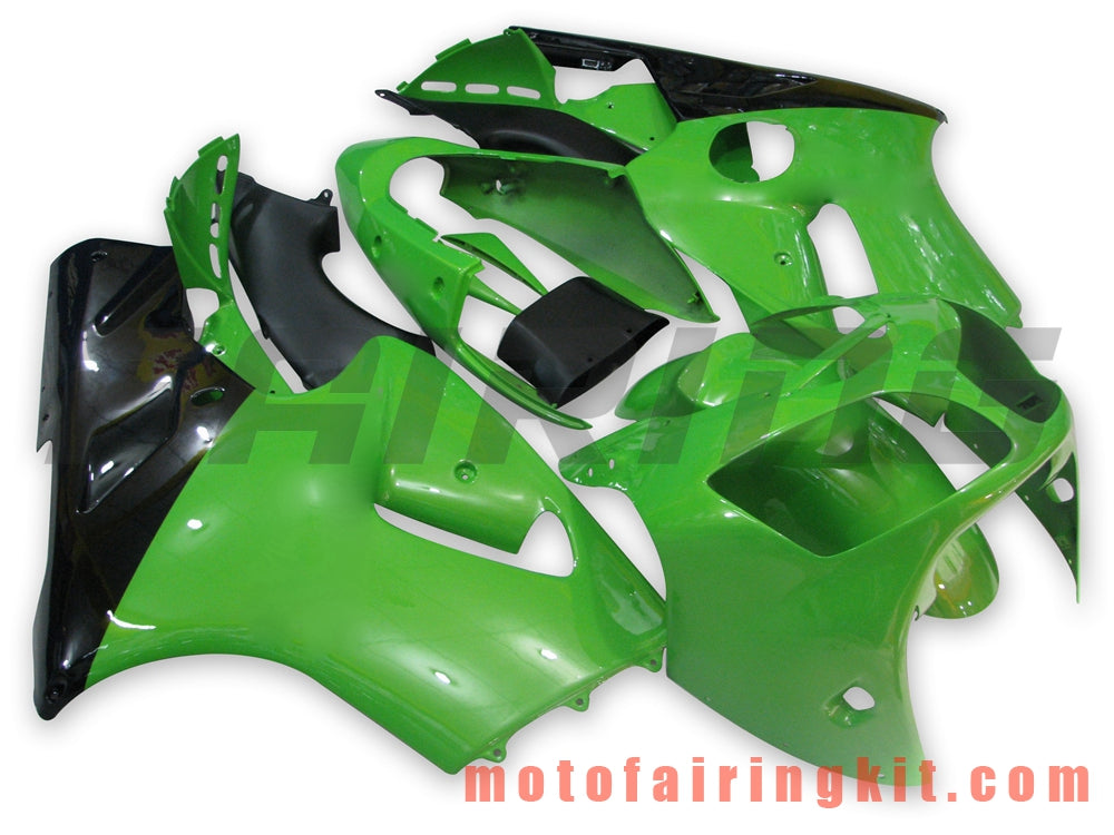 Fairing Kits Fit for ZX12R ZX-12R 2000 2001 ZX12R ZX-12R 00 01 Plastic ABS Injection Mold Complete Motorcycle Body Aftermarket Bodywork Frame (Green & Black) B001