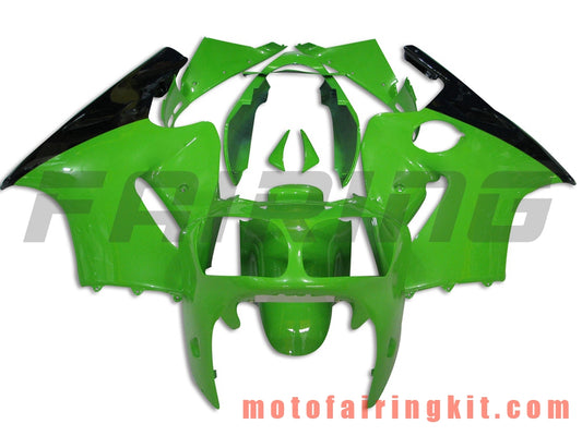 Fairing Kits Fit for ZX12R ZX-12R 2000 2001 ZX12R ZX-12R 00 01 Plastic ABS Injection Mold Complete Motorcycle Body Aftermarket Bodywork Frame (Green & Black) B003