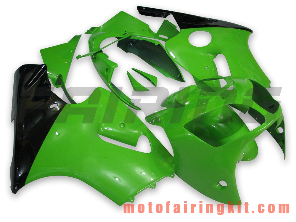 Fairing Kits Fit for ZX12R ZX-12R 2000 2001 ZX12R ZX-12R 00 01 Plastic ABS Injection Mold Complete Motorcycle Body Aftermarket Bodywork Frame (Green & Black) B003