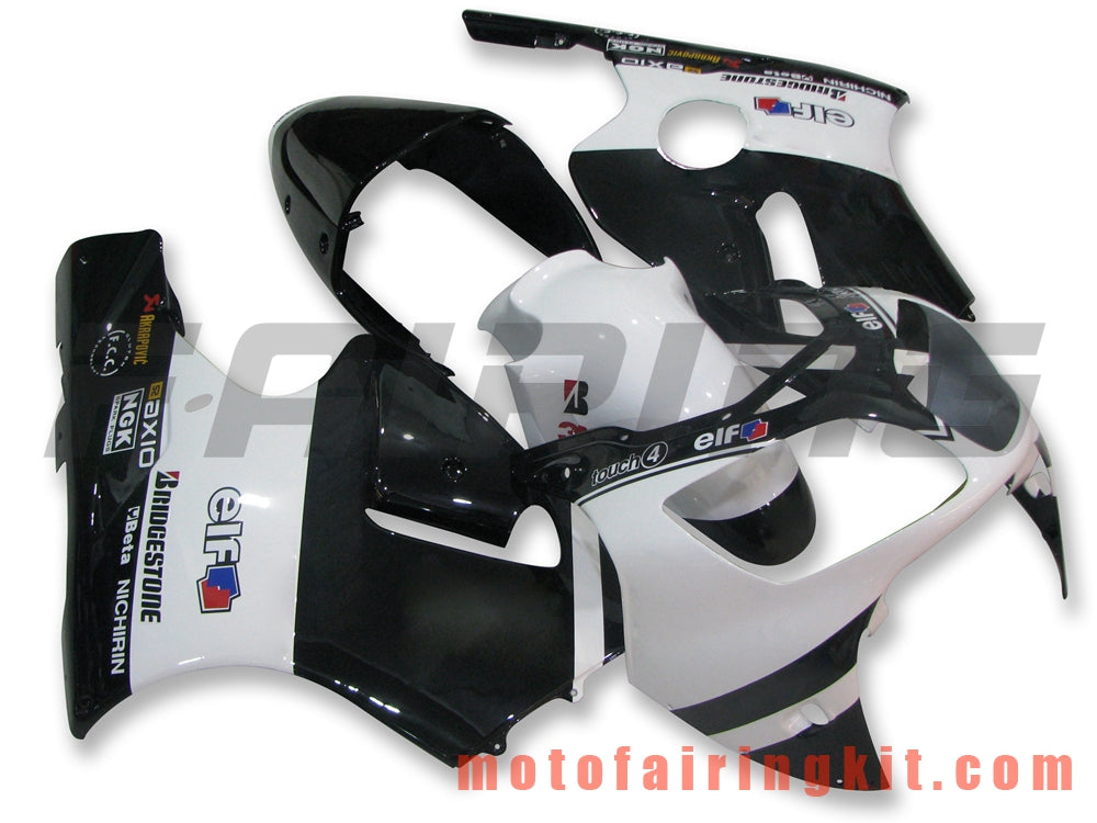 Kits de carenado aptos para ZX12R ZX-12R 2000 2001 ZX12R ZX-12R 00 01 Molde de inyección de plástico ABS Carrocería completa para motocicleta Marco de carrocería de posventa (blanco y negro) B005