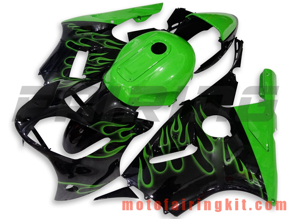 Fairing Kits Fit for ZX12R ZX-12R 2000 2001 ZX12R ZX-12R 00 01 Plastic ABS Injection Mold Complete Motorcycle Body Aftermarket Bodywork Frame (Black & Green) B006