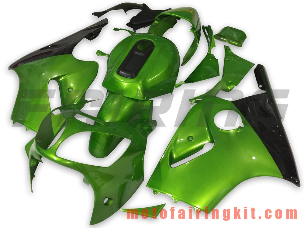 Kits de carenado aptos para ZX12R ZX-12R 2000 2001 ZX12R ZX-12R 00 01 Molde de inyección de plástico ABS Carrocería completa para motocicleta Marco de carrocería de posventa (verde y negro) B007