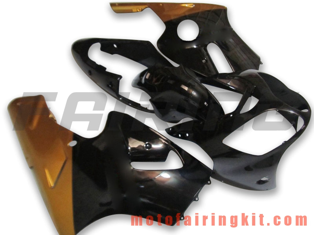 Fairing Kits Fit for ZX12R ZX-12R 2000 2001 ZX12R ZX-12R 00 01 Plastic ABS Injection Mold Complete Motorcycle Body Aftermarket Bodywork Frame (Black & Gold) B010