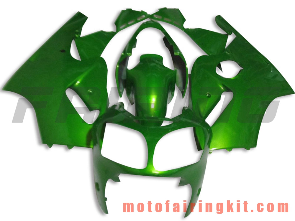 Kits de carenado aptos para ZX12R ZX-12R 2000 2001 ZX12R ZX-12R 00 01 Molde de inyección de plástico ABS Carrocería completa para motocicleta Carrocería del mercado de accesorios Marco (verde) B013