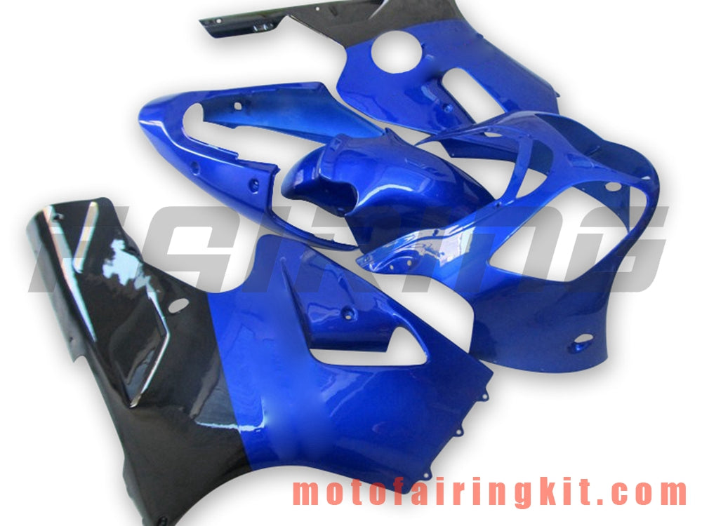 Fairing Kits Fit for ZX12R ZX-12R 2000 2001 ZX12R ZX-12R 00 01 Plastic ABS Injection Mold Complete Motorcycle Body Aftermarket Bodywork Frame (Blue & Black) B014