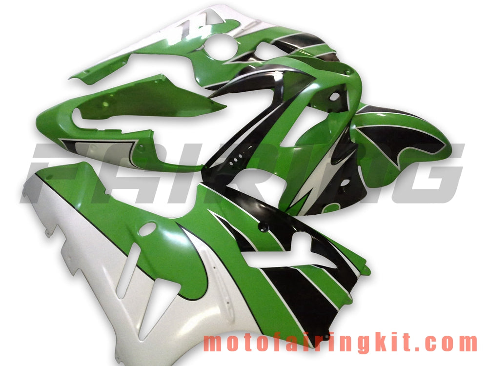 Kits de carenado aptos para ZX12R ZX-12R 2002 2003 2004 2005 2006 Molde de inyección de plástico ABS Carrocería completa para motocicleta Marco de carrocería de posventa (verde y negro) B001