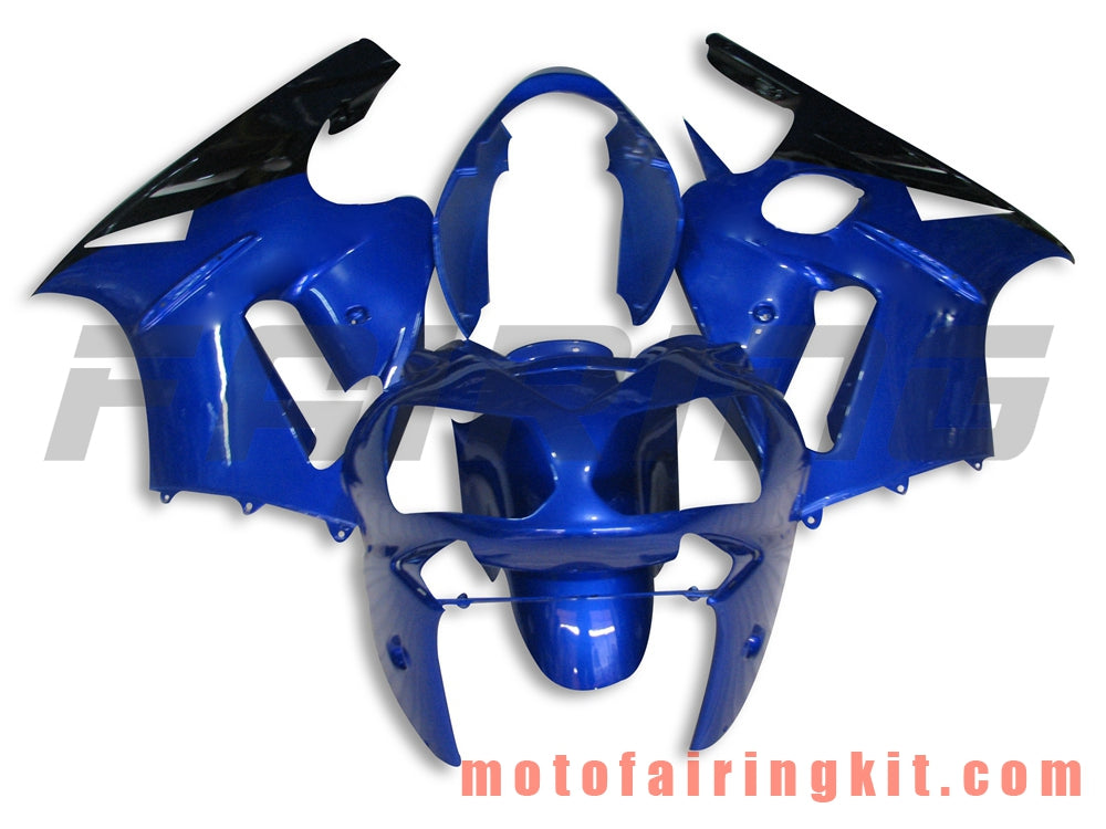 Fairing Kits Fit for ZX12R ZX-12R 2002 2003 2004 2005 2006 Plastic ABS Injection Mold Complete Motorcycle Body Aftermarket Bodywork Frame (Blue & Black) B003