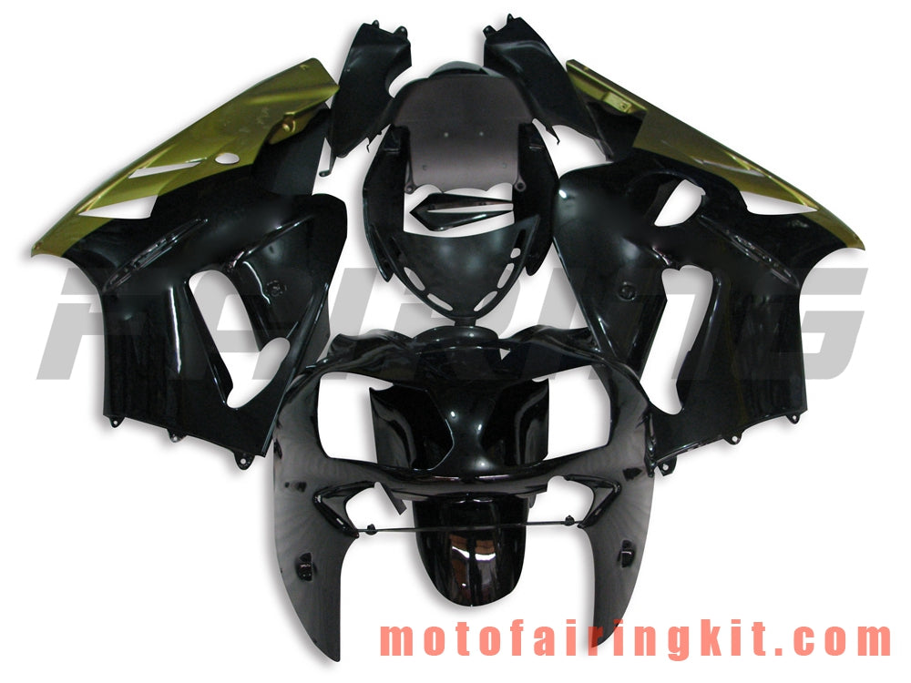 Kits de carenado aptos para ZX12R ZX-12R 2002 2003 2004 2005 2006 Molde de inyección de plástico ABS Carrocería completa para motocicleta Marco de carrocería de posventa (negro y amarillo) B007