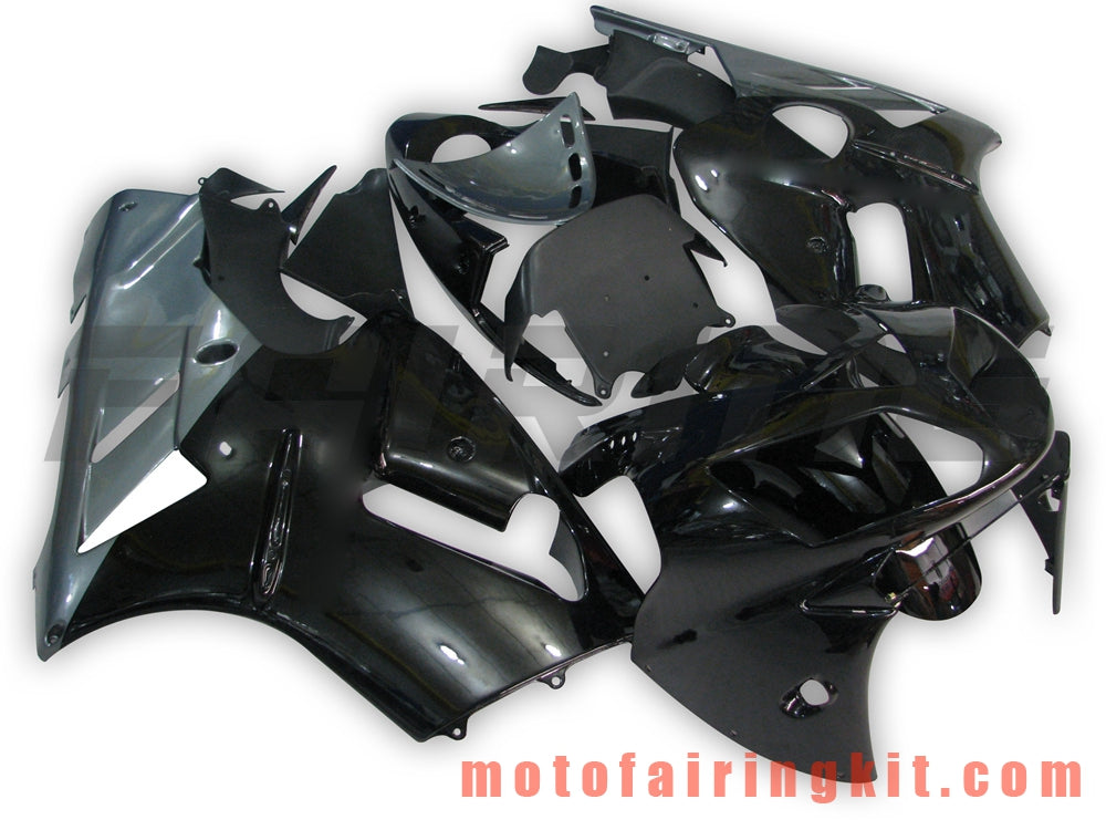 フェアリングキット ZX12R ZX-12R 2002 2003 2004 2005 2006 プラスチック ABS 射出成形 完全なオートバイボディ アフターマーケットボディワークフレーム (ブラック &amp; シルバー) B008