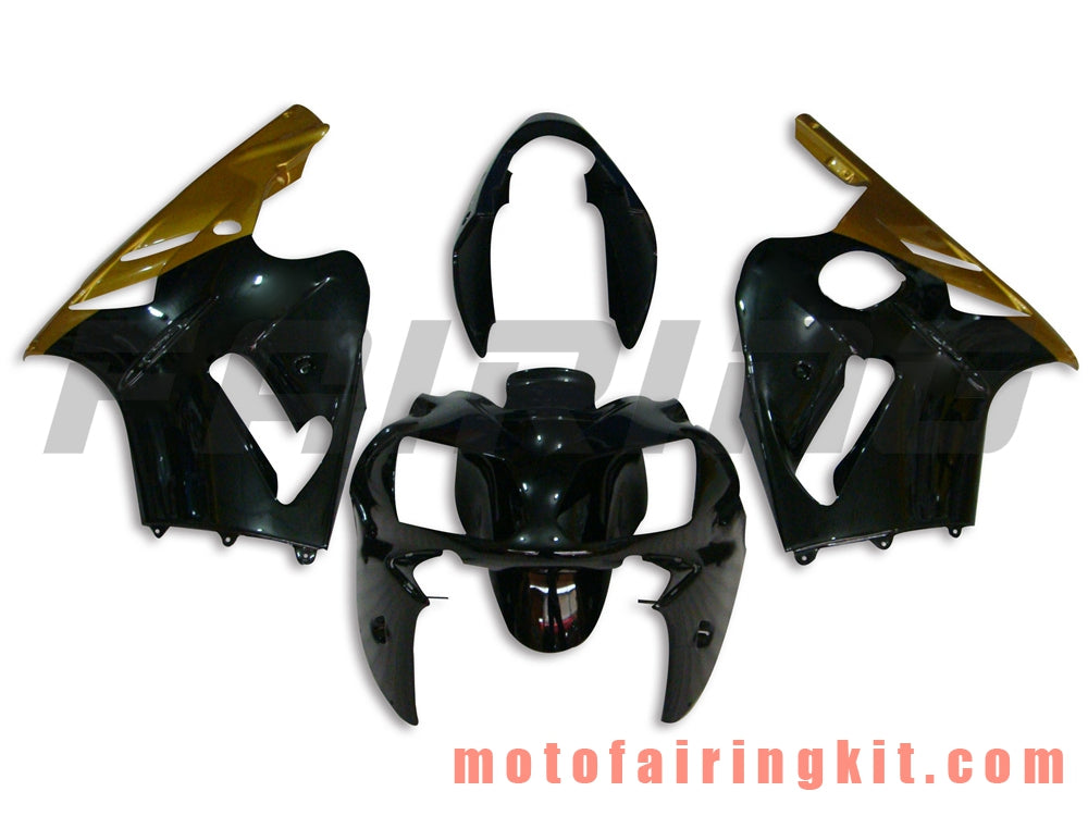 Kits de carenado aptos para ZX12R ZX-12R 2002 2003 2004 2005 2006 Molde de inyección de plástico ABS Carrocería completa para motocicleta Marco de carrocería de posventa (negro y dorado) B009