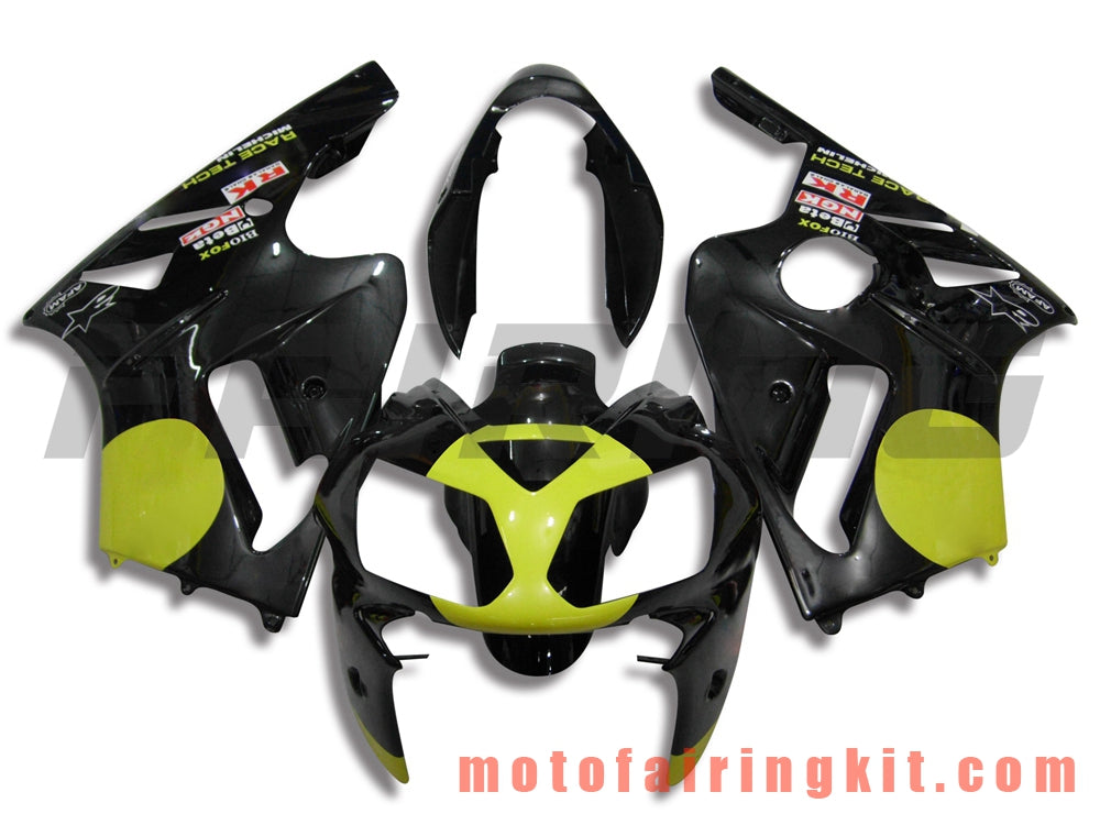 Kits de carenado aptos para ZX12R ZX-12R 2002 2003 2004 2005 2006 Molde de inyección de plástico ABS Carrocería completa para motocicleta Marco de carrocería de posventa (negro y amarillo) B010