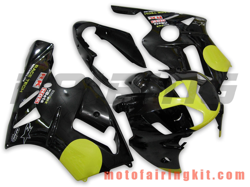 Kits de carenado aptos para ZX12R ZX-12R 2002 2003 2004 2005 2006 Molde de inyección de plástico ABS Carrocería completa para motocicleta Marco de carrocería de posventa (negro y amarillo) B010