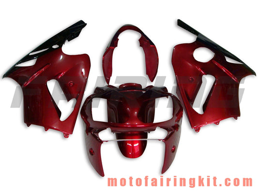 Kits de carenado aptos para ZX12R ZX-12R 2002 2003 2004 2005 2006 Molde de inyección de plástico ABS Carrocería completa para motocicleta Marco de carrocería de posventa (rojo y negro) B011