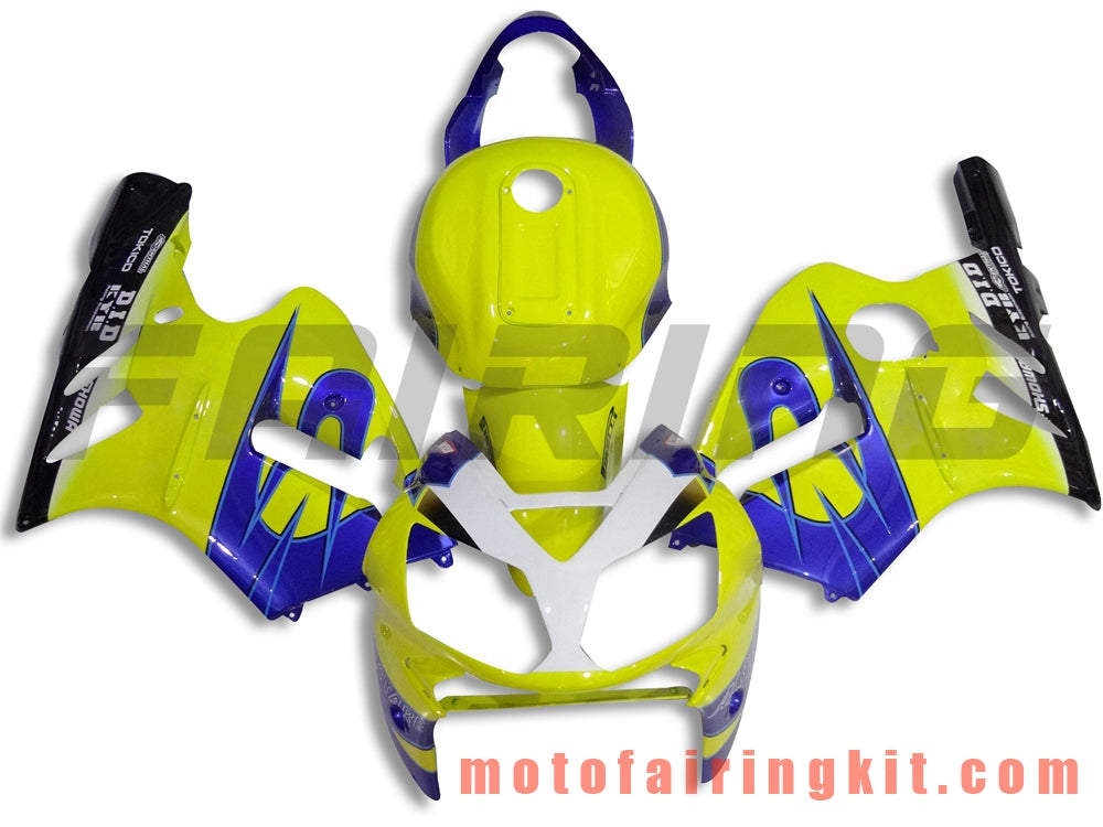 Kits de carenado aptos para ZX12R ZX-12R 2002 2003 2004 2005 2006 Molde de inyección de plástico ABS Carrocería completa para motocicleta Marco de carrocería de posventa (amarillo y azul) B015