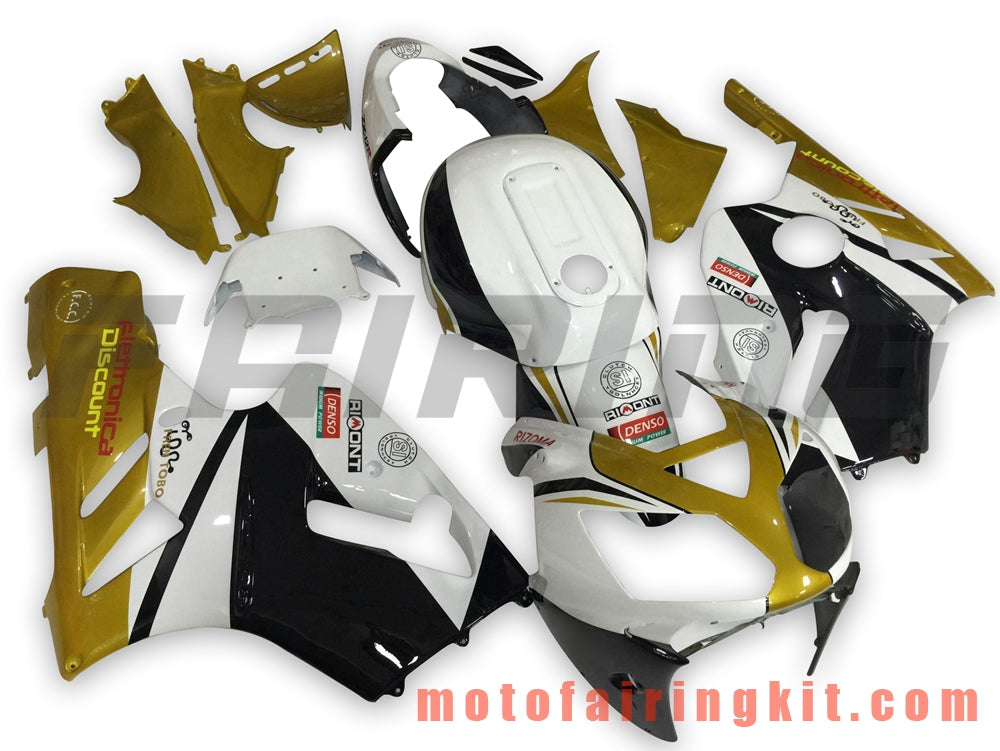 Fairing Kits Fit for ZX12R ZX-12R 2002 2003 2004 2005 2006 Plastic ABS Injection Mold Complete Motorcycle Body Aftermarket Bodywork Frame (White & Gold) B016