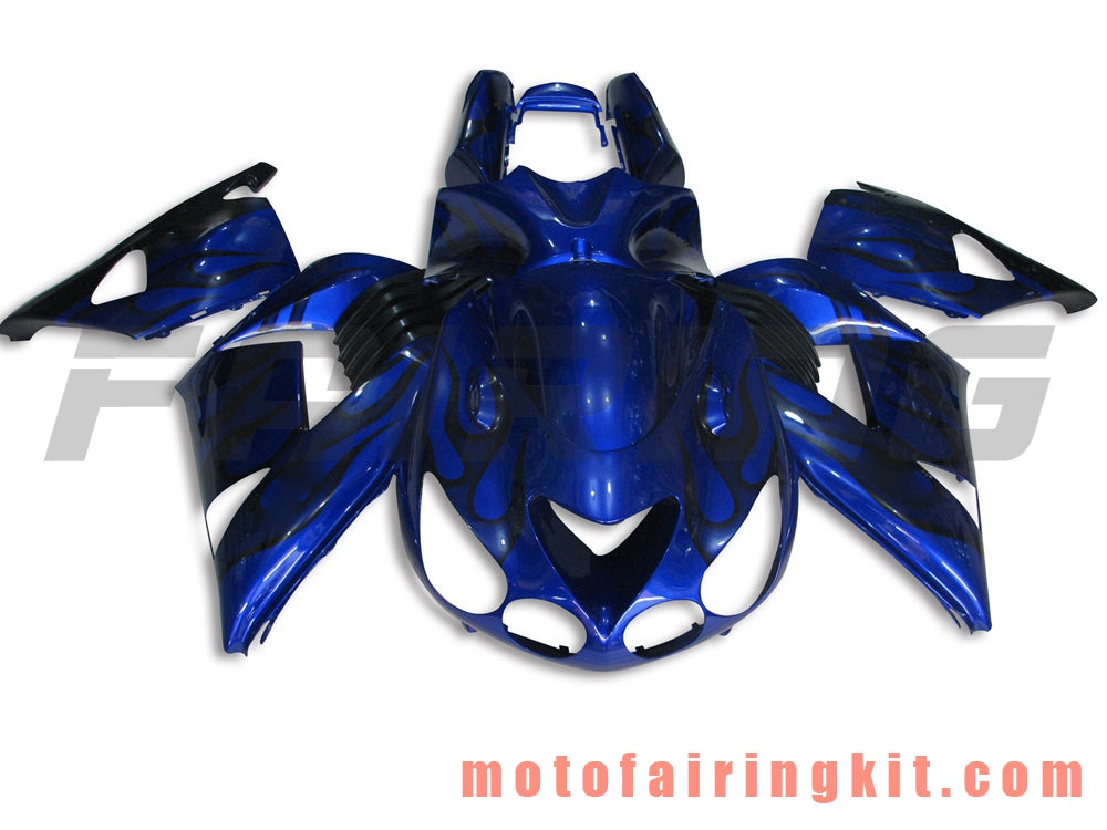 Fairing Kits Fit for ZX14R ZX-14R ZZ-R1400 2006 2007 2008 2009 2010 2011 Plastic ABS Injection Mold Complete Motorcycle Body Aftermarket Bodywork Frame (Blue & Black) B002