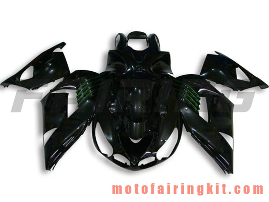 Fairing Kits Fit for ZX14R ZX-14R ZZ-R1400 2006 2007 2008 2009 2010 2011 Plastic ABS Injection Mold Complete Motorcycle Body Aftermarket Bodywork Frame (Black) B004