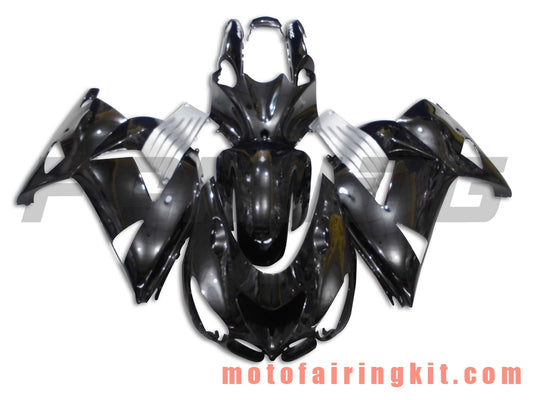 フェアリングキット ZX14R ZX-14R ZZ-R1400 2006 2007 2008 2009 2010 2011 プラスチック ABS 射出成形 完全なオートバイボディ アフターマーケットボディワークフレーム (ブラック &amp; シルバー) B005