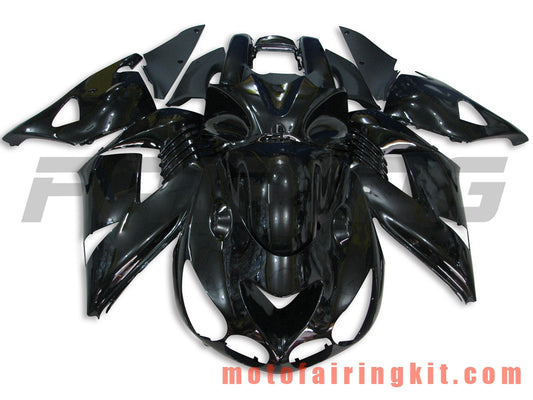 Fairing Kits Fit for ZX14R ZX-14R ZZ-R1400 2006 2007 2008 2009 2010 2011 Plastic ABS Injection Mold Complete Motorcycle Body Aftermarket Bodywork Frame (Black) B009