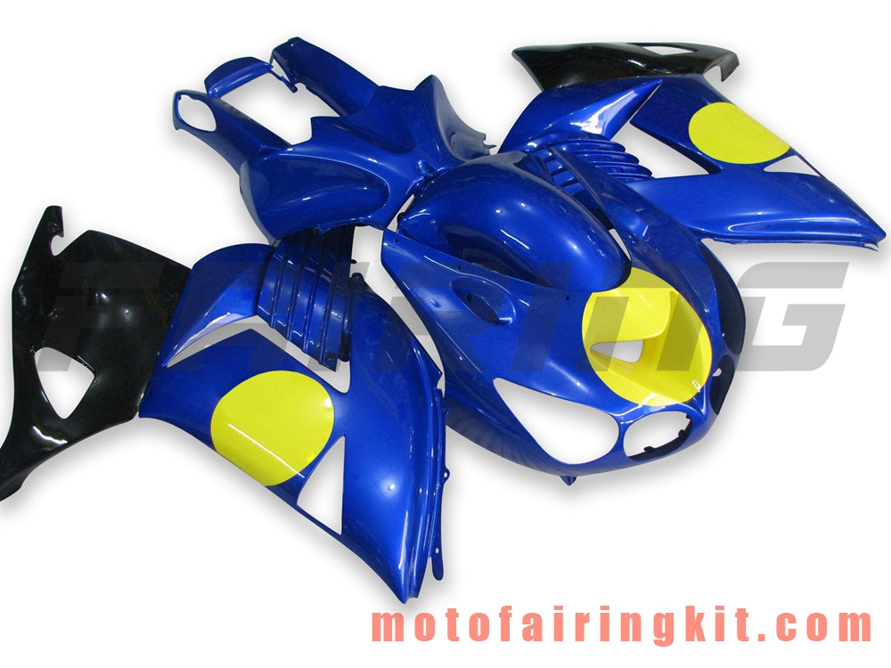 Fairing Kits Fit for ZX14R ZX-14R ZZ-R1400 2006 2007 2008 2009 2010 2011 Plastic ABS Injection Mold Complete Motorcycle Body Aftermarket Bodywork Frame (Blue & Black) B011