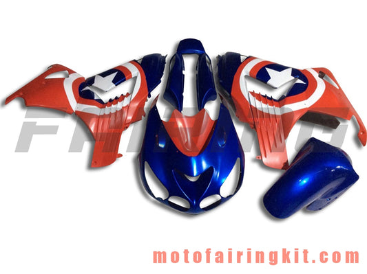 Fairing Kits Fit for ZX14R ZX-14R ZZ-R1400 2006 2007 2008 2009 2010 2011 Plastic ABS Injection Mold Complete Motorcycle Body Aftermarket Bodywork Frame (Red & Blue) B014