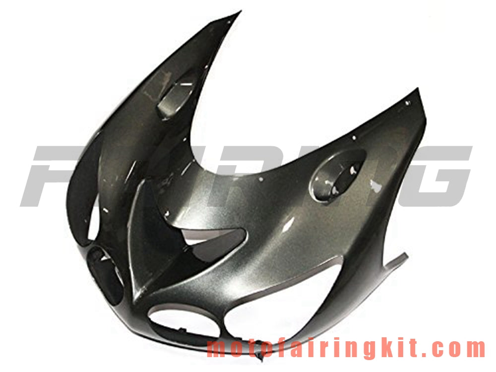 Fairing Kits Fit for ZX14R ZX-14R ZZ-R1400 2006 2007 2008 2009 2010 2011 Plastic ABS Injection Mold Complete Motorcycle Body Aftermarket Bodywork Frame (Gray & Black) B017