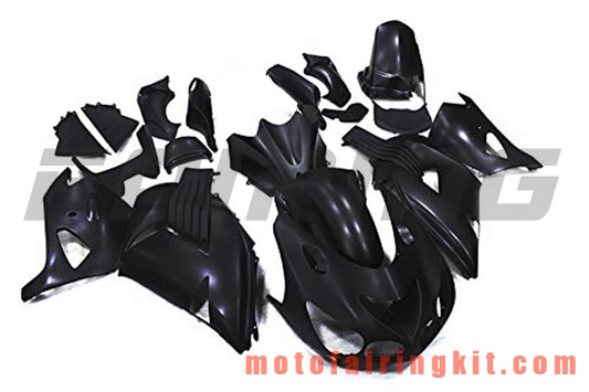 Fairing Kits Fit for ZX14R ZX-14R ZZ-R1400 2006 2007 2008 2009 2010 2011 Plastic ABS Injection Mold Complete Motorcycle Body Aftermarket Bodywork Frame (Black) B020