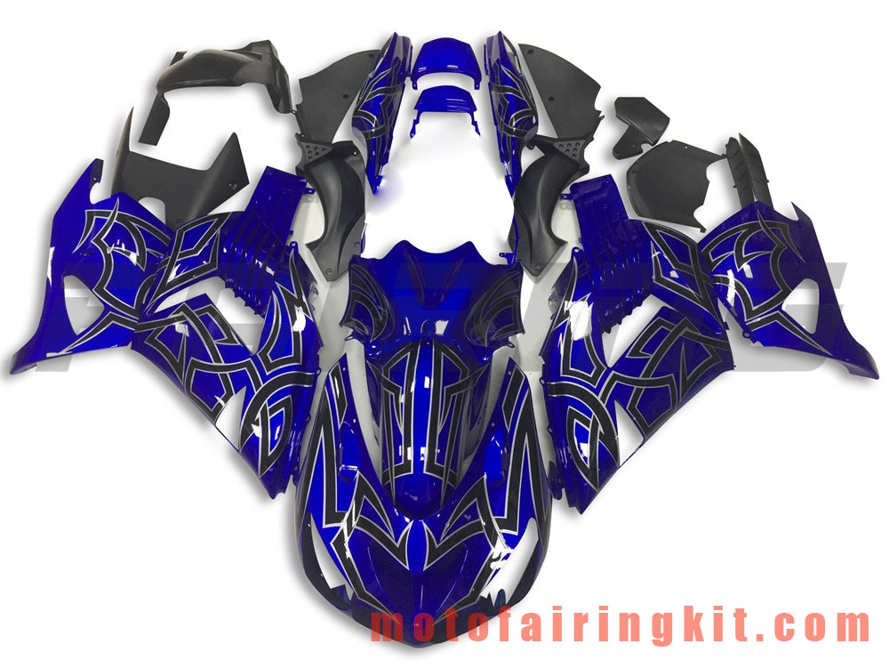 Fairing Kits Fit for ZX14R ZX-14R ZZ-R1400 2006 2007 2008 2009 2010 2011 Plastic ABS Injection Mold Complete Motorcycle Body Aftermarket Bodywork Frame (Blue) B028