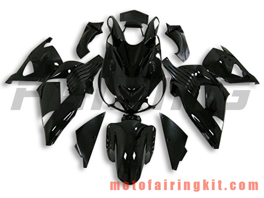 Fairing Kits Fit for ZX14R ZX-14R ZZ-R1400 2006 2007 2008 2009 2010 2011 Plastic ABS Injection Mold Complete Motorcycle Body Aftermarket Bodywork Frame (Black) B036