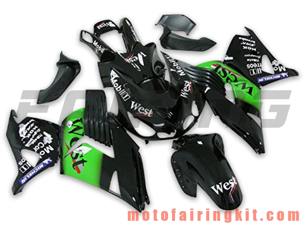 Kits de carenado aptos para ZX14R ZX-14R ZZ-R1400 2006 2007 2008 2009 2010 2011 Molde de inyección de plástico ABS Carrocería completa para motocicleta Marco de carrocería de posventa (negro y verde) B037