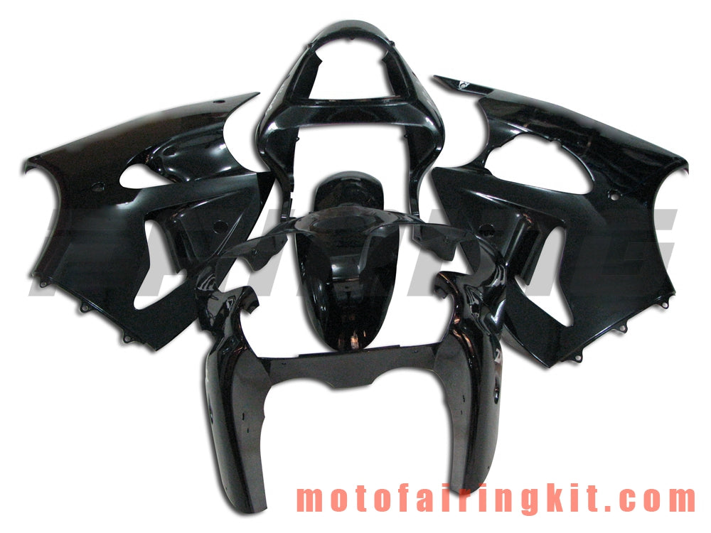 Kits de carenado aptos para ZX6R ZX-6R 636 2000 2001 2002 ZX6R 00 01 02 Molde de inyección de plástico ABS Carrocería completa para motocicleta Carrocería del mercado de accesorios Marco (negro) B007