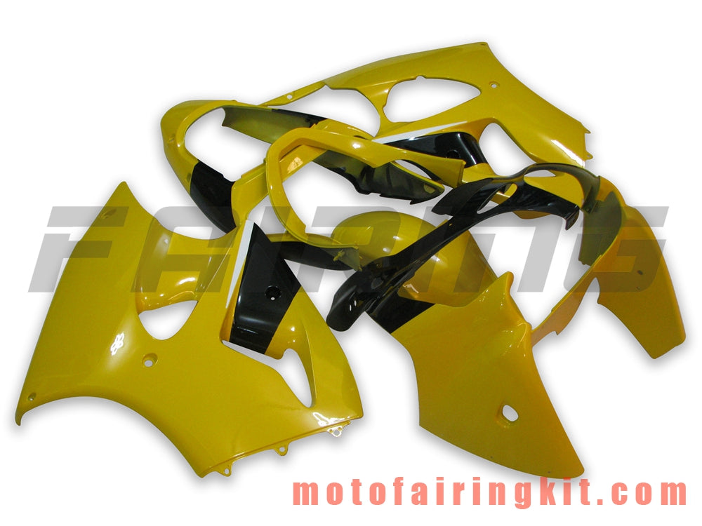 フェアリングキット ZX6R ZX-6R 636 2000 2001 2002 ZX6R 00 01 02 プラスチック ABS 射出成形 完全なオートバイボディ アフターマーケットボディワークフレーム (イエロー &amp; ブラック) B008