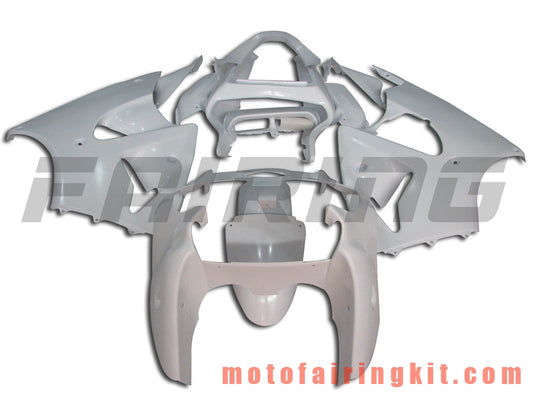 Fairing Kits Fit for ZX6R ZX-6R 636 2000 2001 2002 ZX6R 00 01 02 Plastic ABS Injection Mold Complete Motorcycle Body Aftermarket Bodywork Frame (White) B012