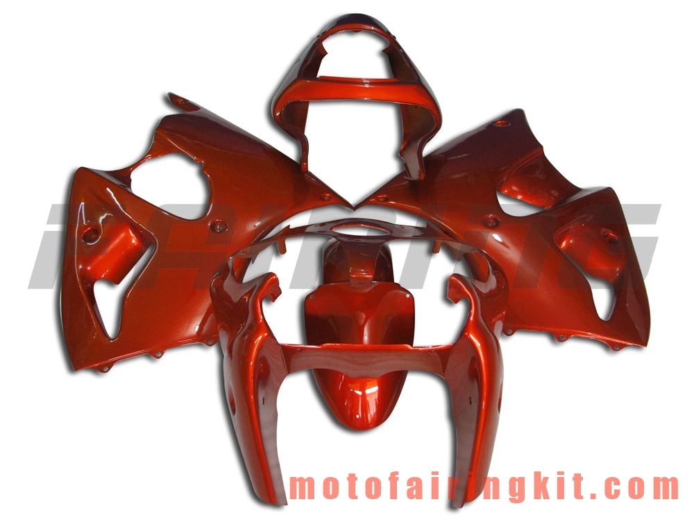 Fairing Kits Fit for ZX6R ZX-6R 636 2000 2001 2002 ZX6R 00 01 02 Plastic ABS Injection Mold Complete Motorcycle Body Aftermarket Bodywork Frame (Orange) B013