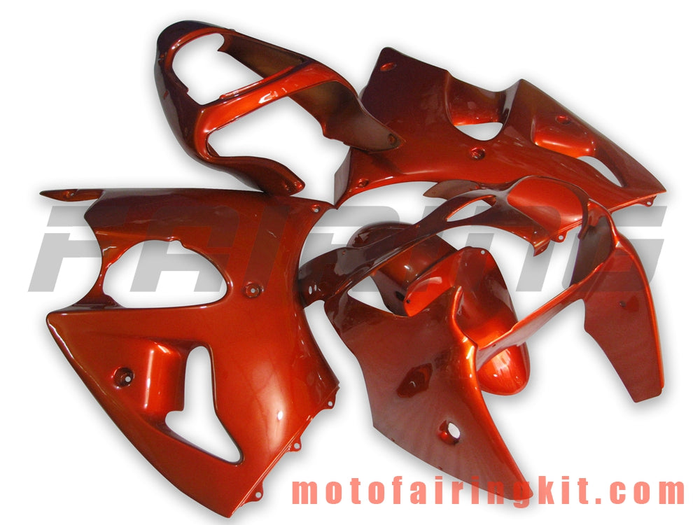 Kits de carenado aptos para ZX6R ZX-6R 636 2000 2001 2002 ZX6R 00 01 02 Molde de inyección de plástico ABS Carrocería completa para motocicleta Carrocería del mercado de accesorios Marco (naranja) B013