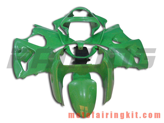 Kits de carenado aptos para ZX6R ZX-6R 636 2000 2001 2002 ZX6R 00 01 02 Molde de inyección de plástico ABS Carrocería completa para motocicleta Carrocería del mercado de accesorios Marco (verde) B020