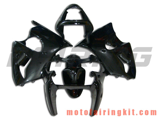 Fairing Kits Fit for ZX6R ZX-6R 636 2000 2001 2002 ZX6R 00 01 02 Plastic ABS Injection Mold Complete Motorcycle Body Aftermarket Bodywork Frame (Black) B026