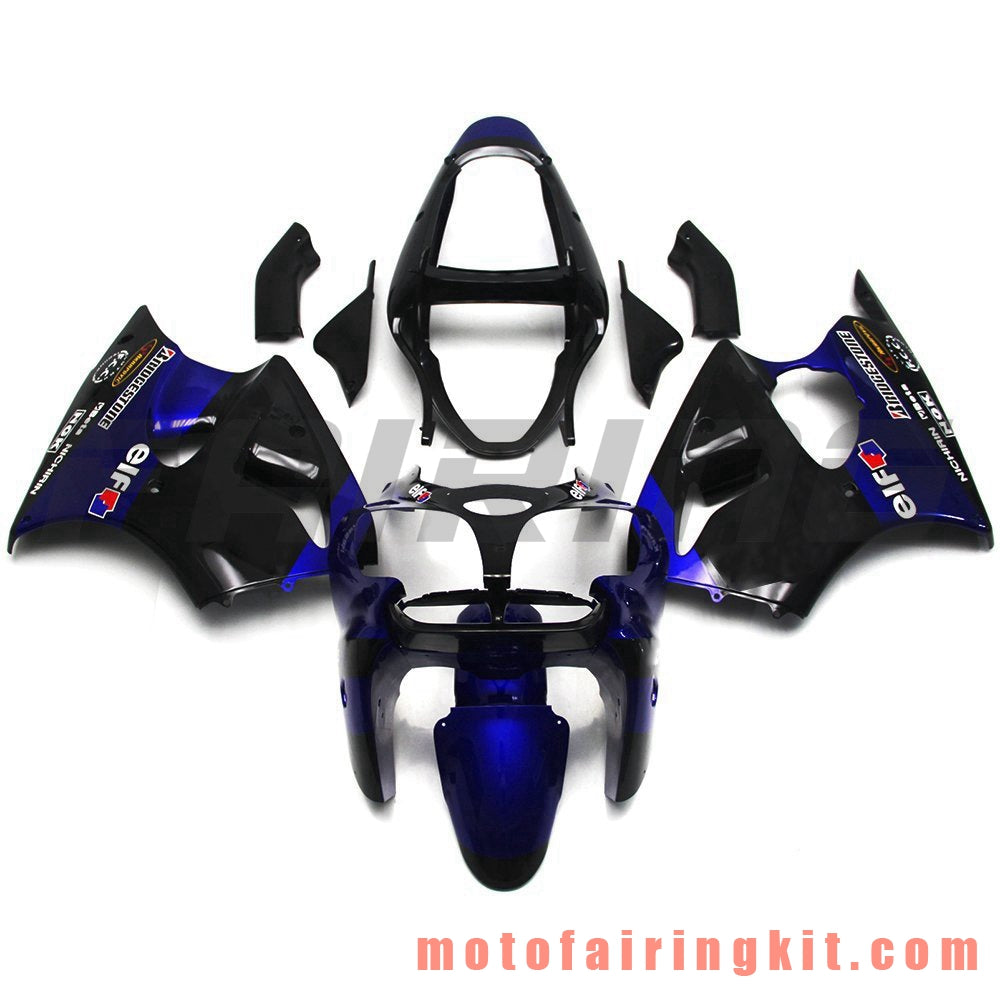 Fairing Kits Fit for ZX6R ZX-6R 636 2000 2001 2002 ZX6R 00 01 02 Plastic ABS Injection Mold Complete Motorcycle Body Aftermarket Bodywork Frame (Blue & Black) B046