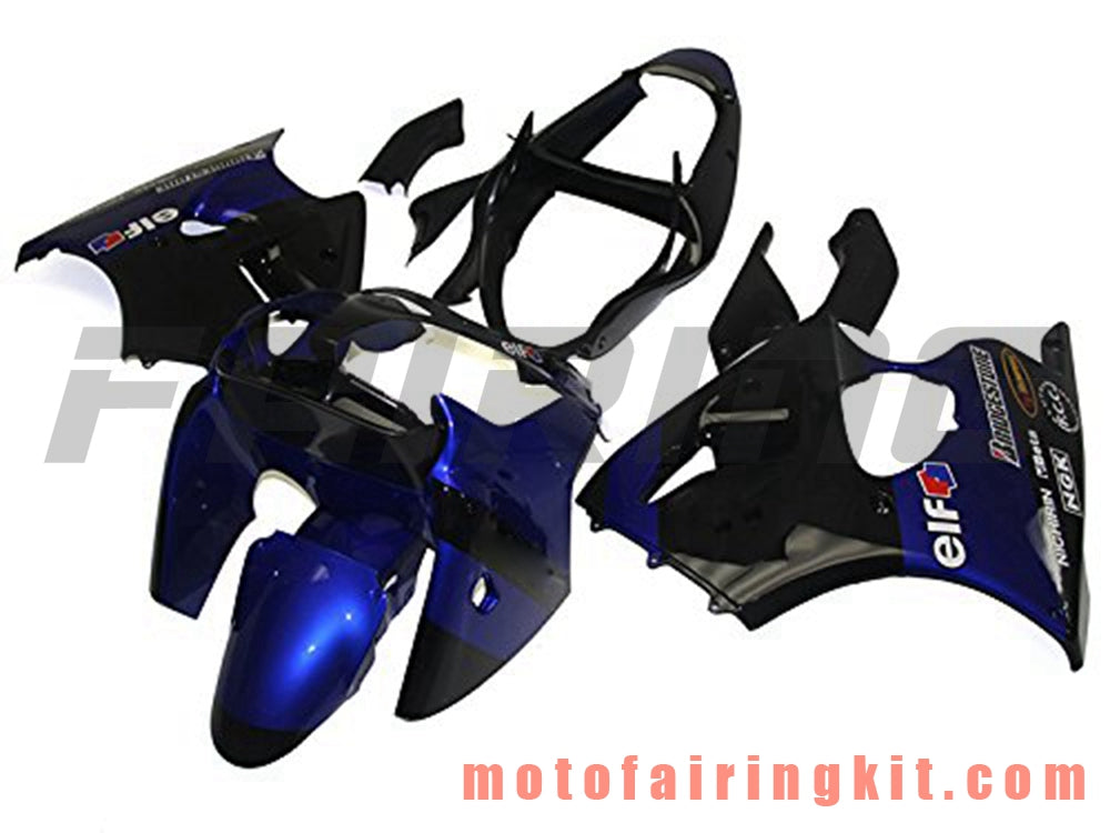 Fairing Kits Fit for ZX6R ZX-6R 636 2000 2001 2002 ZX6R 00 01 02 Plastic ABS Injection Mold Complete Motorcycle Body Aftermarket Bodywork Frame (Blue & Black) B046