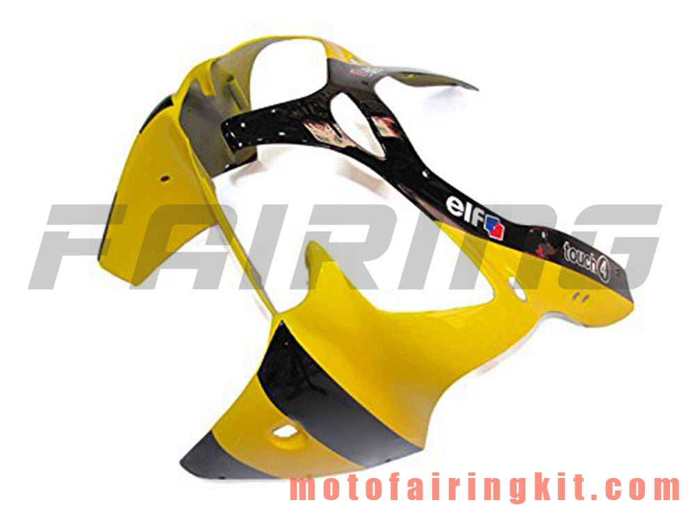 Kits de carenado aptos para ZX6R ZX-6R 636 2000 2001 2002 ZX6R 00 01 02 Molde de inyección de plástico ABS Carrocería completa para motocicleta Carrocería del mercado de accesorios Marco (amarillo y negro) B052