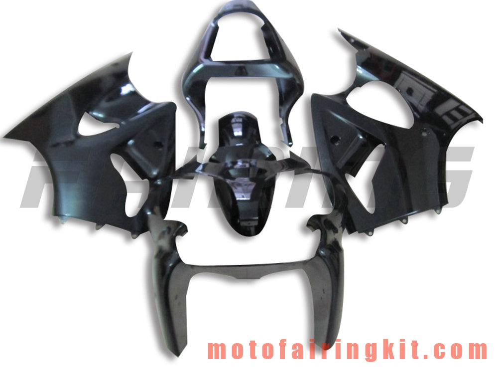 Fairing Kits Fit for ZX6R ZX-6R 636 2000 2001 2002 ZX6R 00 01 02 Plastic ABS Injection Mold Complete Motorcycle Body Aftermarket Bodywork Frame (Black) B057