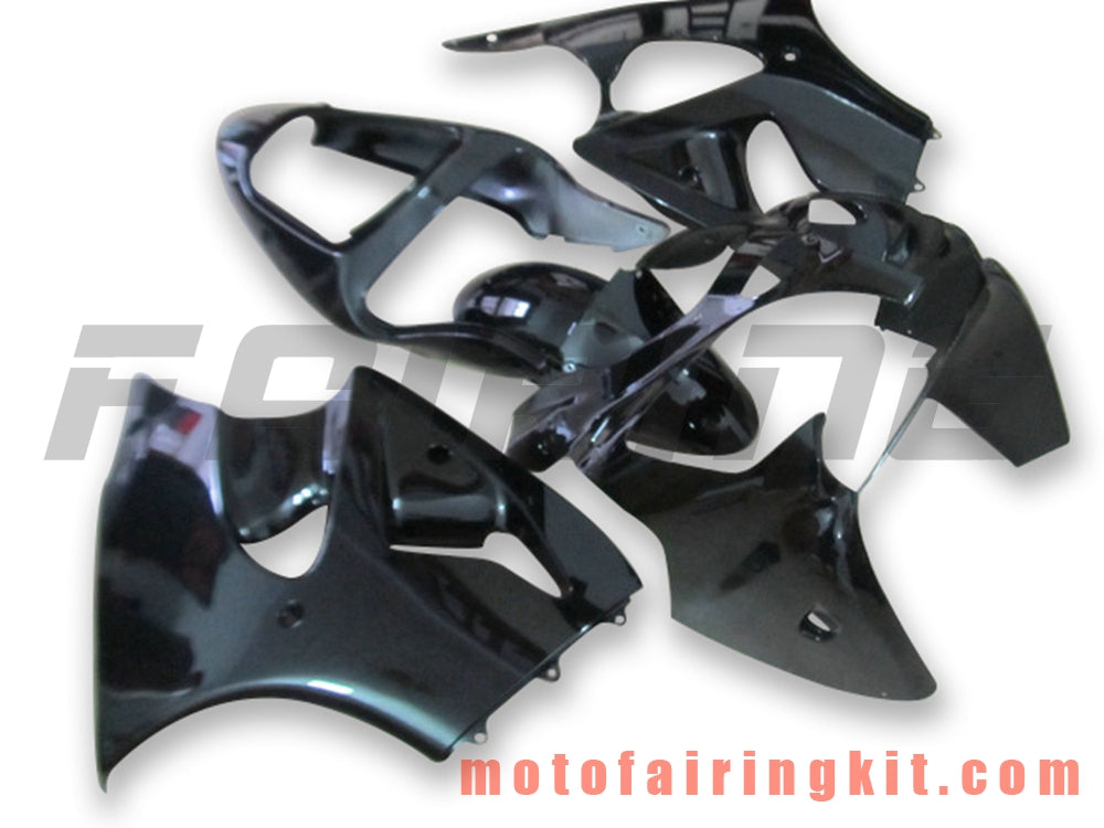 Fairing Kits Fit for ZX6R ZX-6R 636 2000 2001 2002 ZX6R 00 01 02 Plastic ABS Injection Mold Complete Motorcycle Body Aftermarket Bodywork Frame (Black) B057