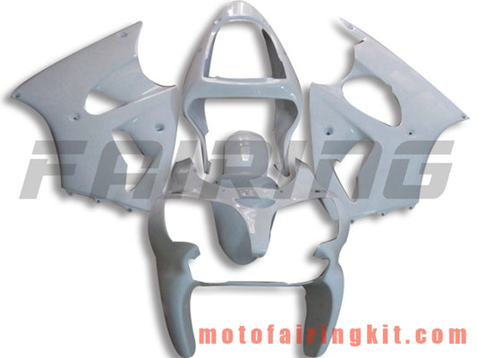 Kits de carenado aptos para ZX6R ZX-6R 636 2000 2001 2002 ZX6R 00 01 02 Molde de inyección de plástico ABS Carrocería completa para motocicleta Carrocería del mercado de accesorios Marco (blanco) B060