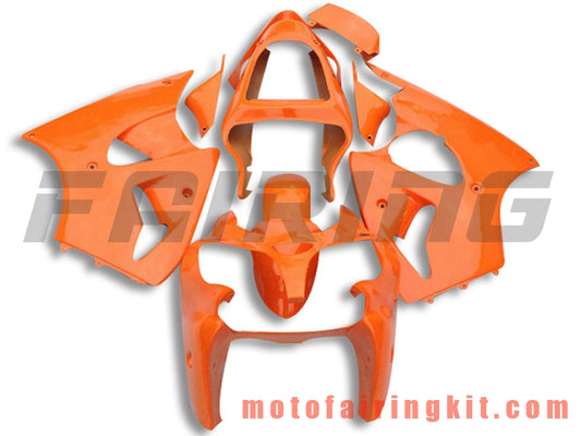 Kits de carenado aptos para ZX6R ZX-6R 636 2000 2001 2002 ZX6R 00 01 02 Molde de inyección de plástico ABS Carrocería completa para motocicleta Carrocería del mercado de accesorios Marco (naranja) B061