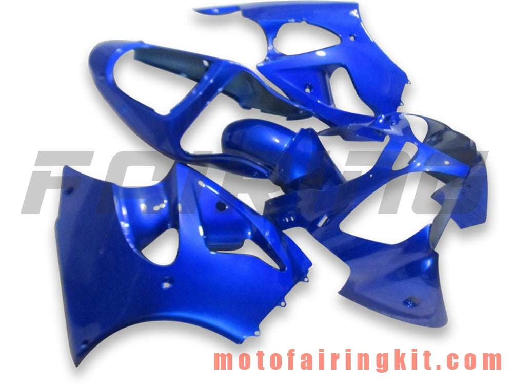 Fairing Kits Fit for ZX6R ZX-6R 636 2000 2001 2002 ZX6R 00 01 02 Plastic ABS Injection Mold Complete Motorcycle Body Aftermarket Bodywork Frame (Blue) B065